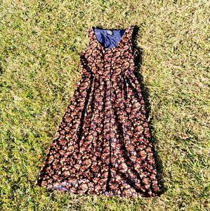 Charter Club vintage floral button dress